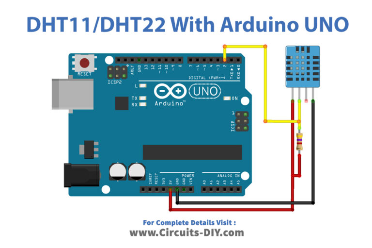 How to Interface DHT11/DHT22 With Arduino UNO