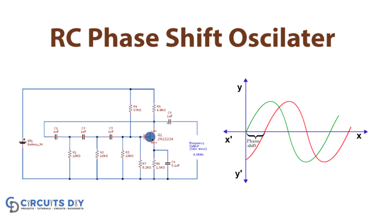 Rc Phase Shift Oscillator With 2n2222 Transistor