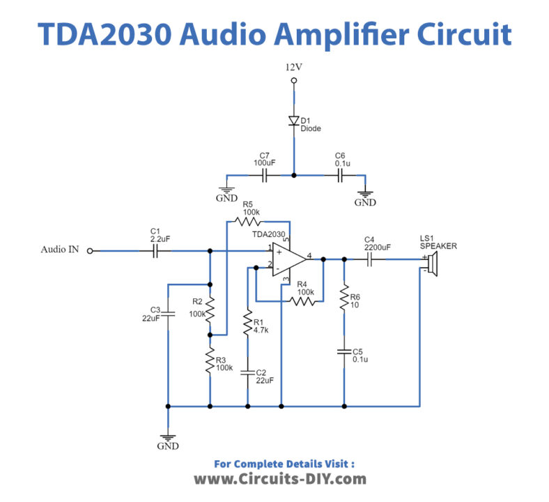 tda2030-audio-amplifier-circuit
