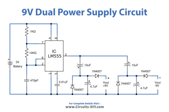 9V Dual Power Supply from 3V