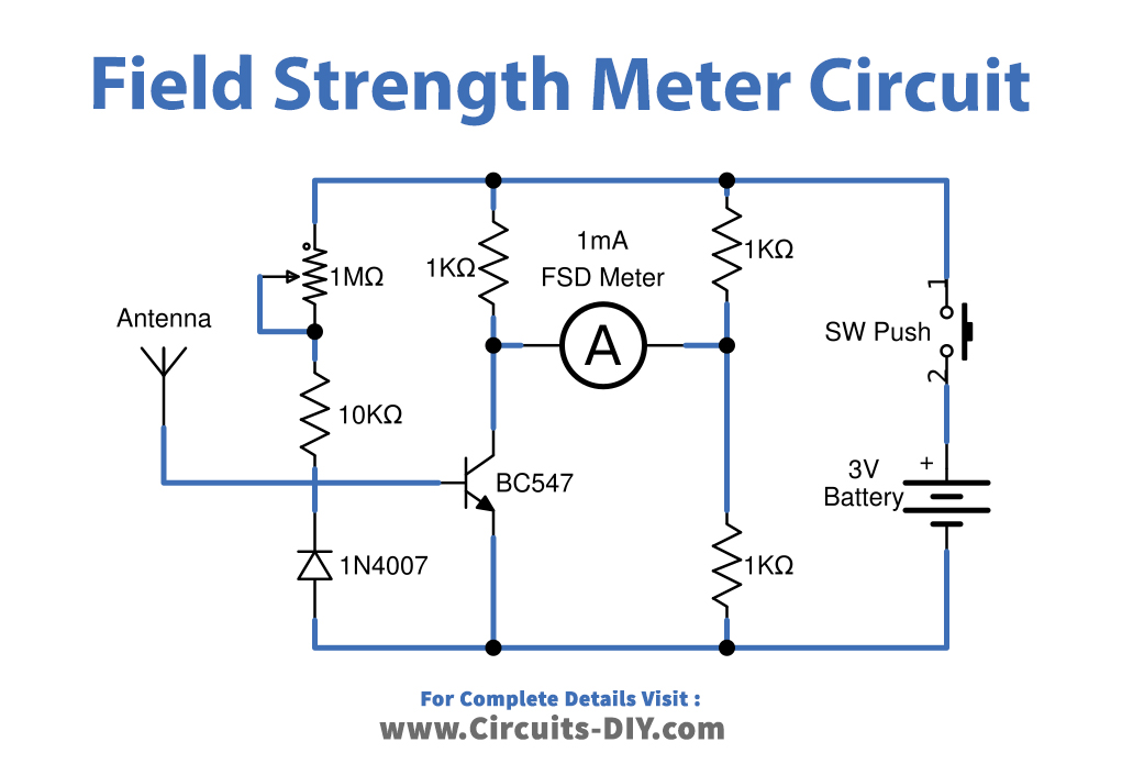 Field-Strength-Meter-Circuit