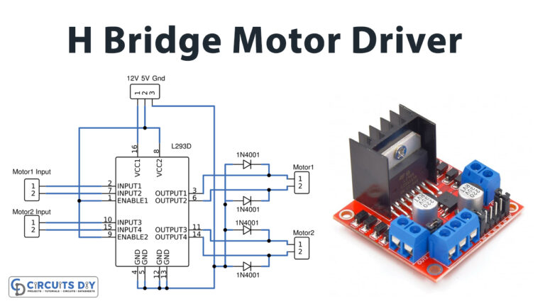 H-Bridge Motor Driver Circuit L293D