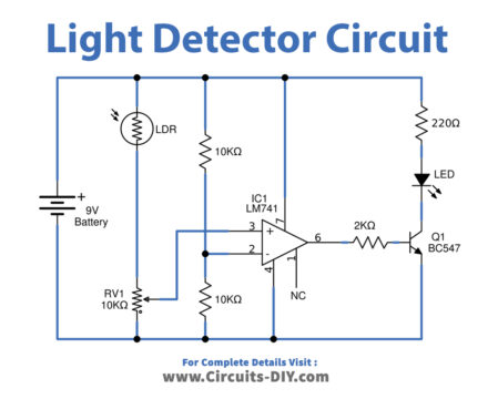 Light Detector with Sensitivity Control Circuit