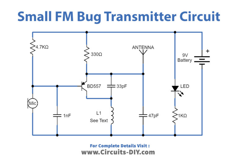 Small FM Bug Transmitter Circuit