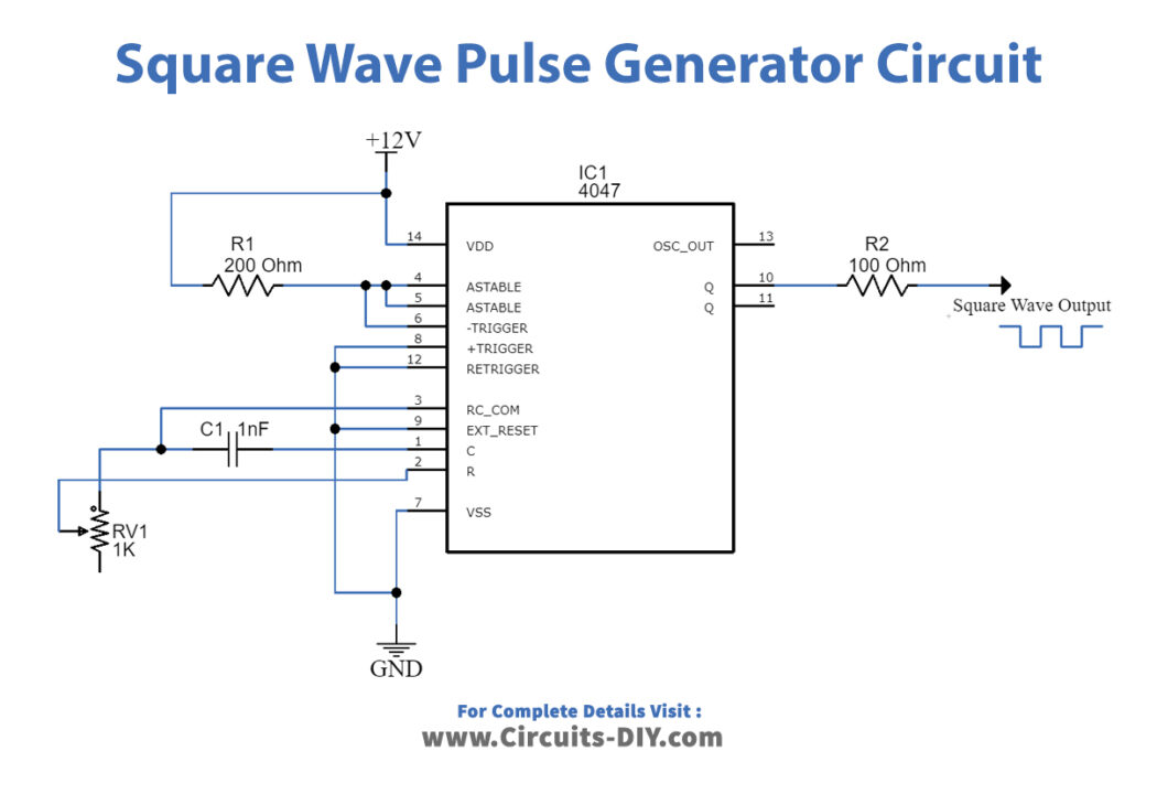 Square-Wave-Pulse-Generator-Circuit