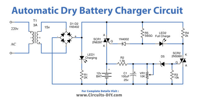 Automatic Battery Charger Circuit