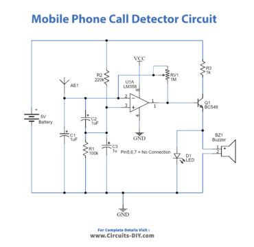 Mobile Phone Detector Circuit - Electronics Projects