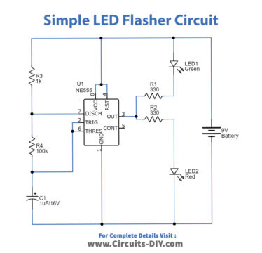 Simple LED Flasher Circuit