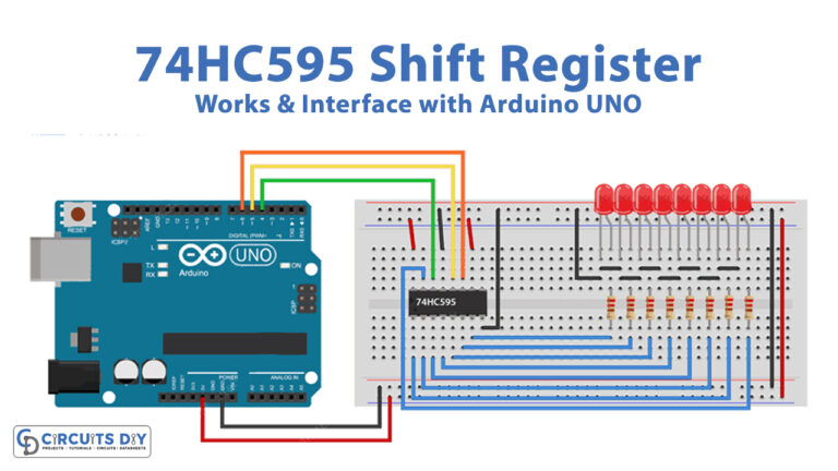 74hc595 Shift Register Works And Interface With Arduino Uno 2657