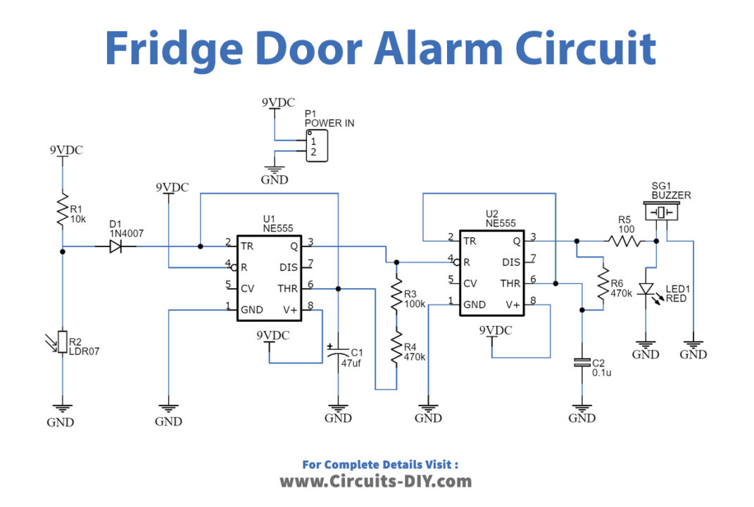 Fridge Door Alarm Circuit