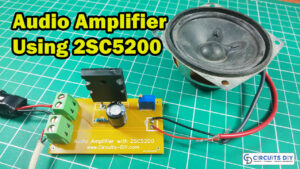 Audio Amplifier Circuit using 2SC5200 Power Transistor