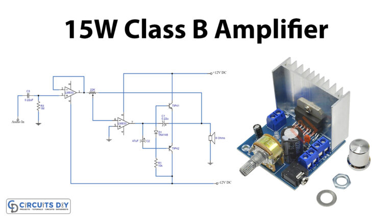 15Watt Class B Audio Amplifier Circuit