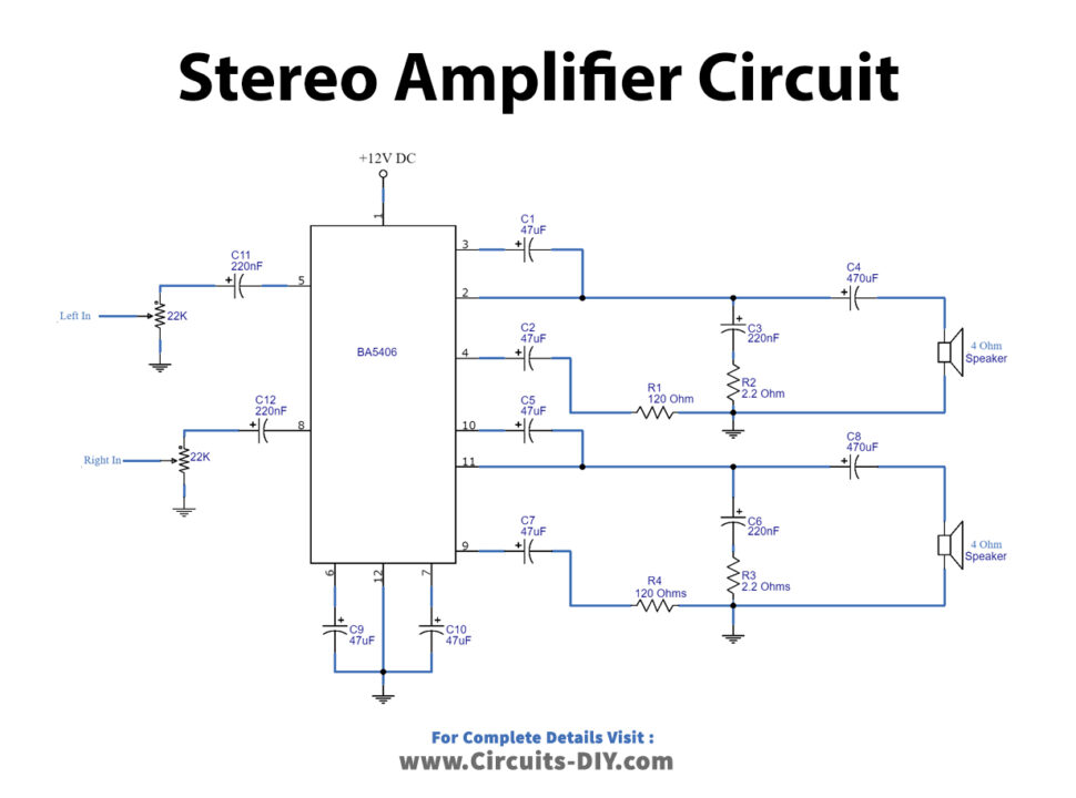 BA5406-stereo-amplifier-Circuit-Diagram-Schematic