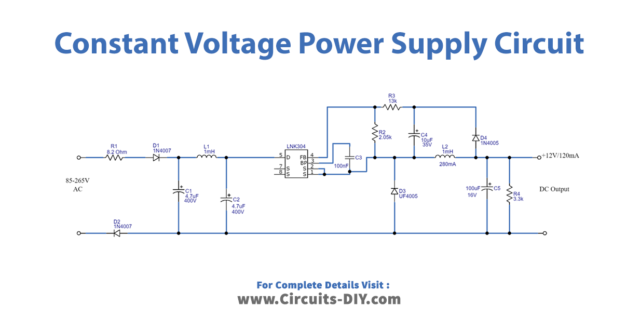 Constant Voltage Power Supply Circuit LNK304