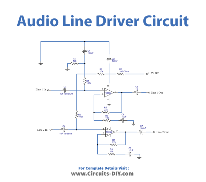 Audio-line-driver-circuit_Diagram-Schematic