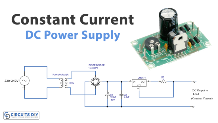 Constant Current DC Power Supply Circuit LM317