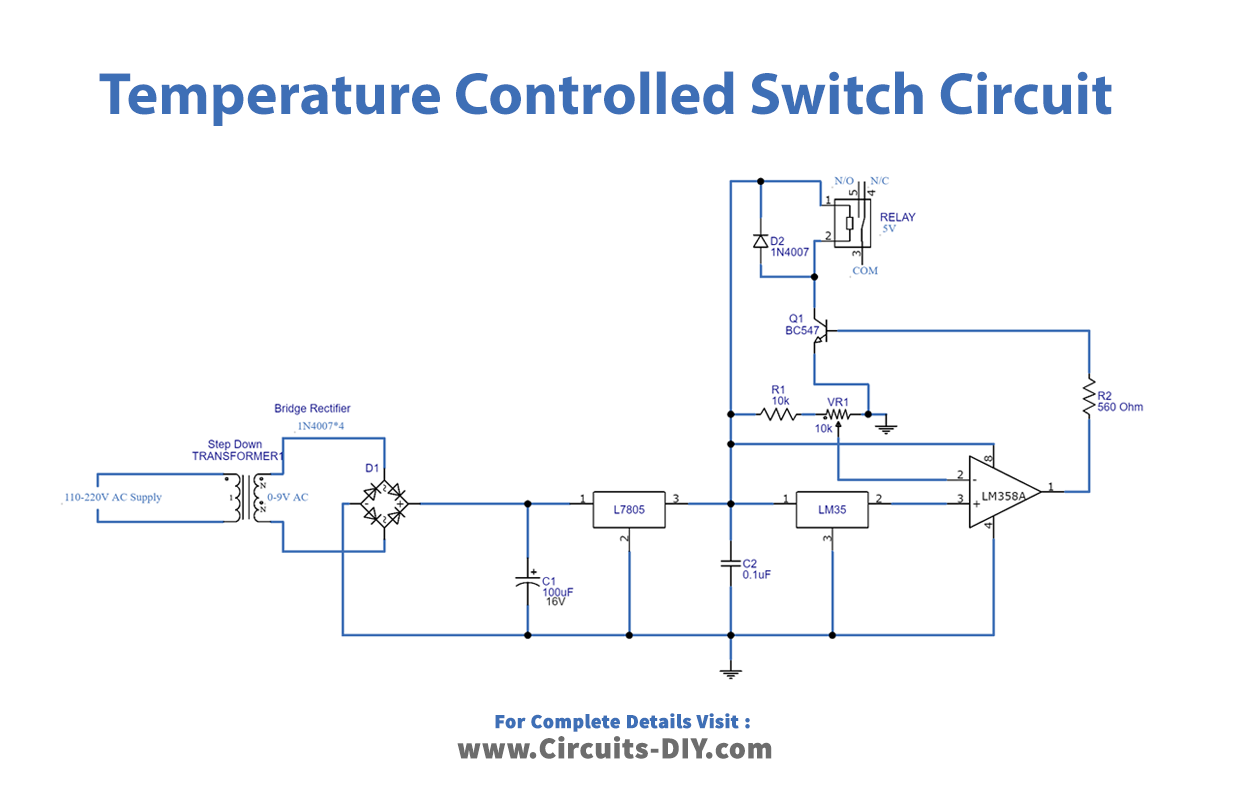 Automatic Temperature Controlled Switch LM35