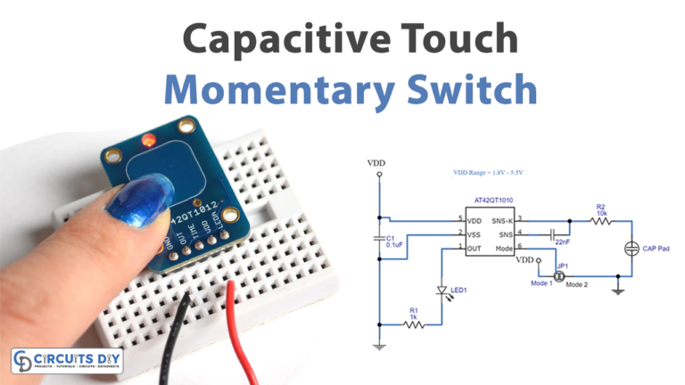 Capacitive Touch Momentary Switch Circuit At Qt