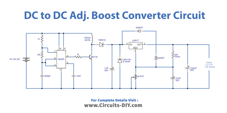 DC to DC Adjustable Step Up Boost Power Supply Converter