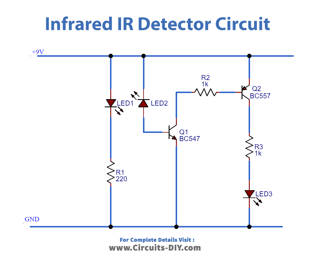 IR Detector Project | IR Sensor | Photodiode Circuit