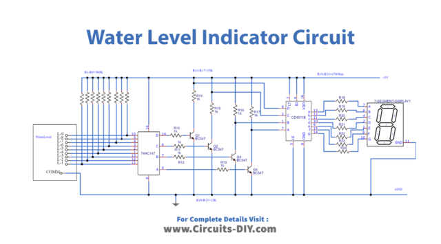 Simple Water Level Indicator Circuit - Electronics Projects