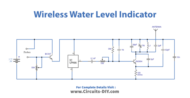 Wireless Water Level Indicator with BC547