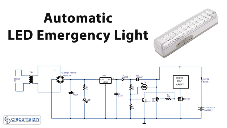 Automatic Led Emergency Light Circuit