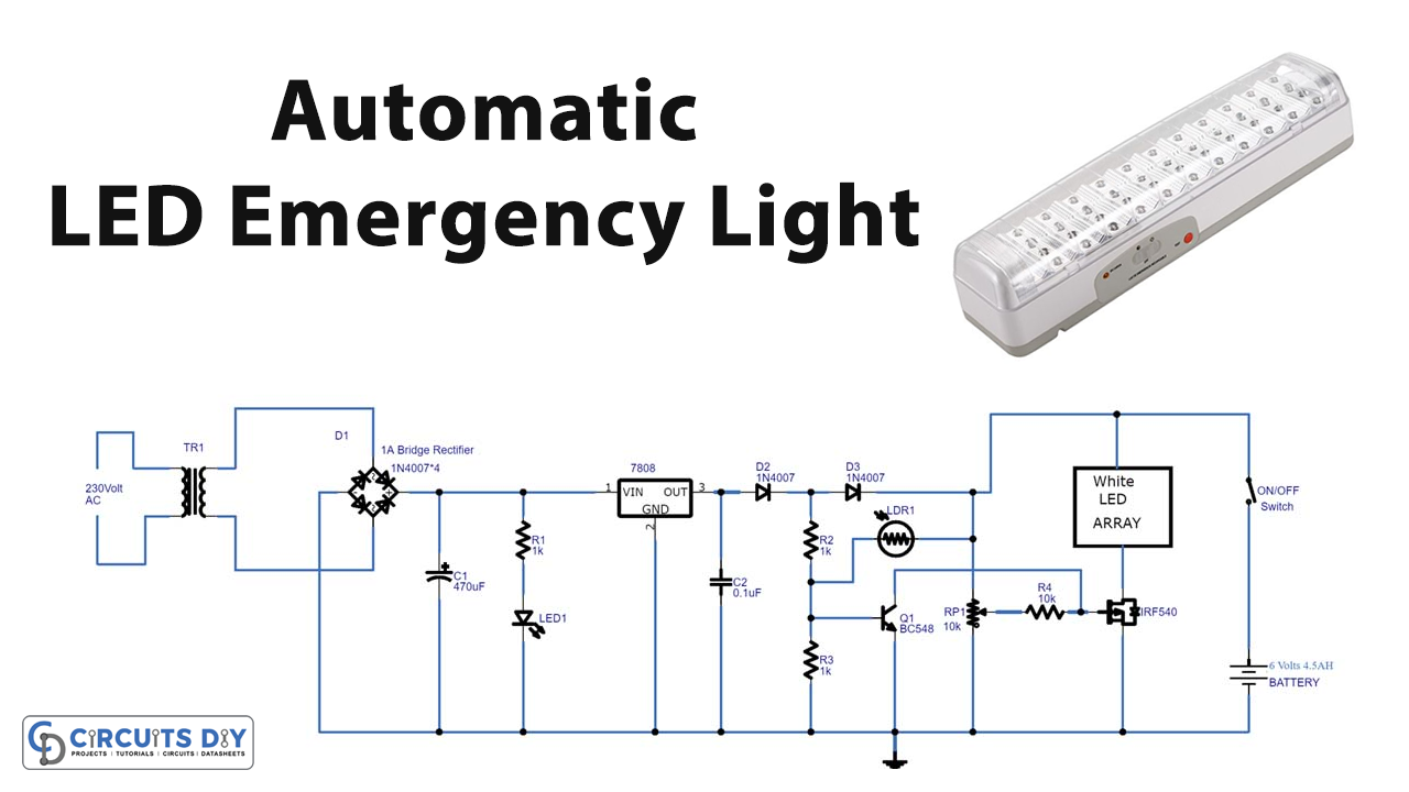 LED Emergency Light Circuit