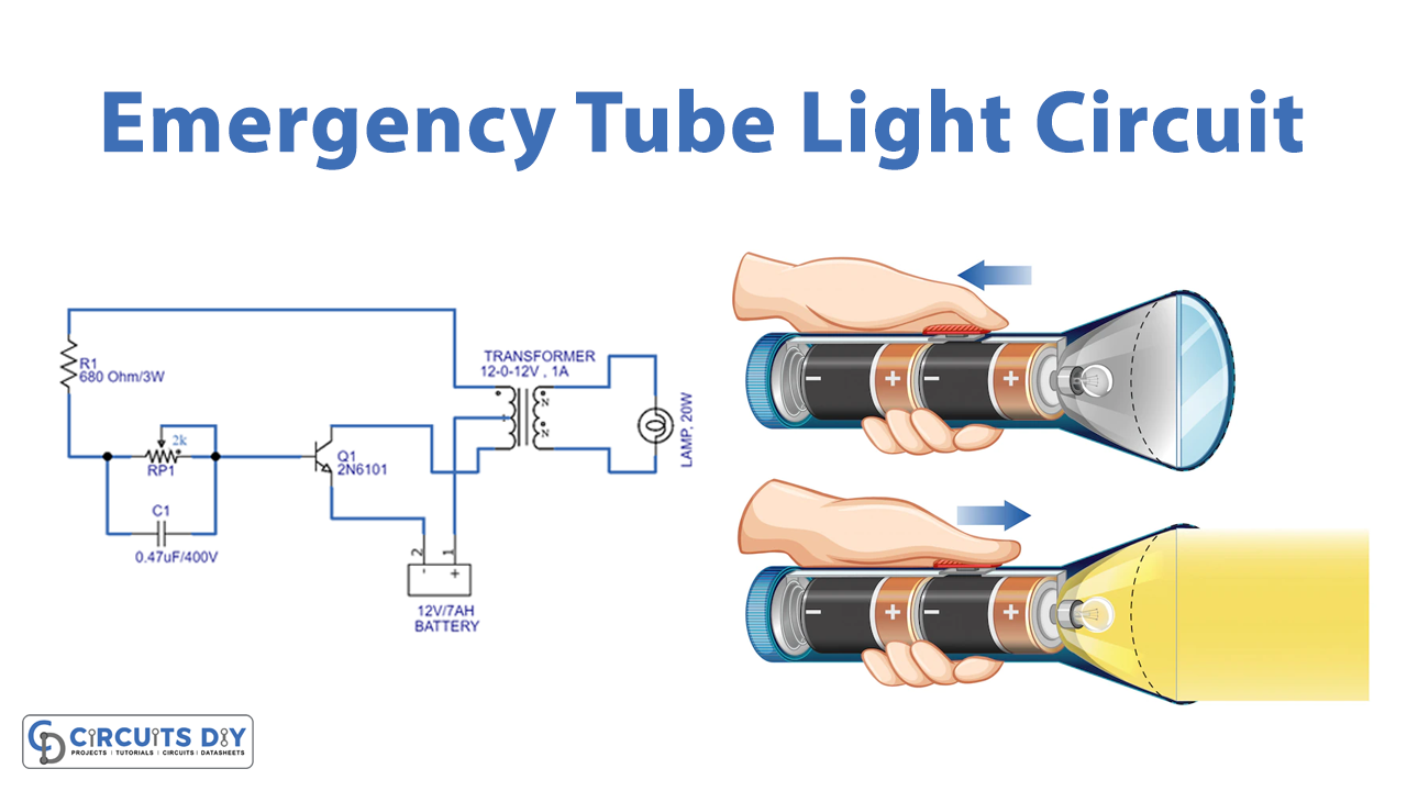 Emergency Tube Light Circuit