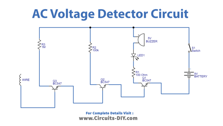 Non-Contact AC Voltage Detector Circuit