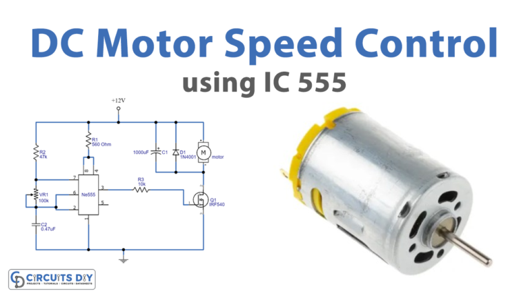 DC Motor Speed Control Using 555 Timer IC