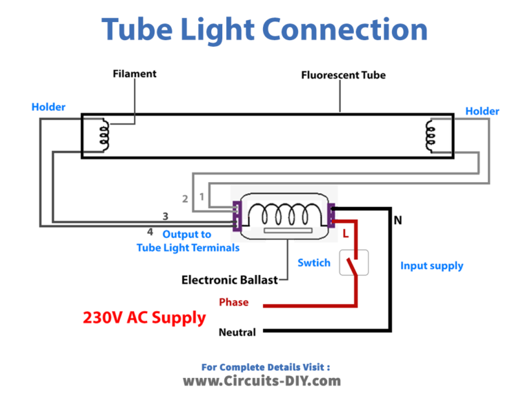 Tube Light Connection Diagram