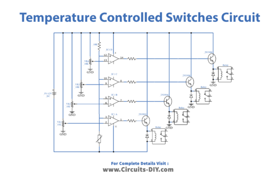 Switches Controlled with Four Temperatures