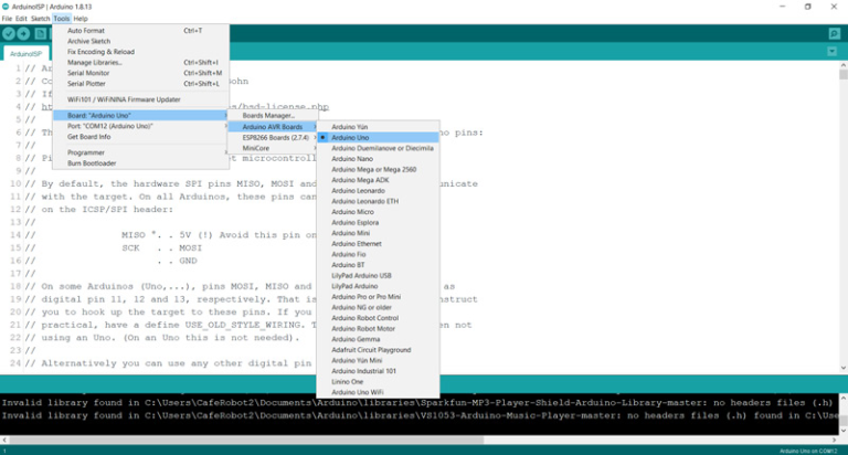 Arduino As ISP To Burn Bootloader On AVR Microcontrollers