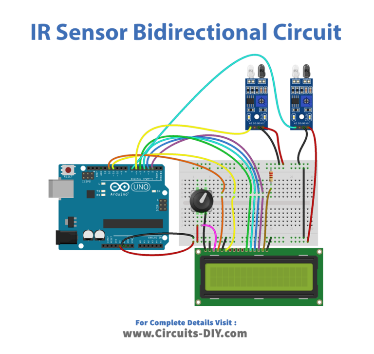 Bidirectional Counter using Arduino and IR Sensor