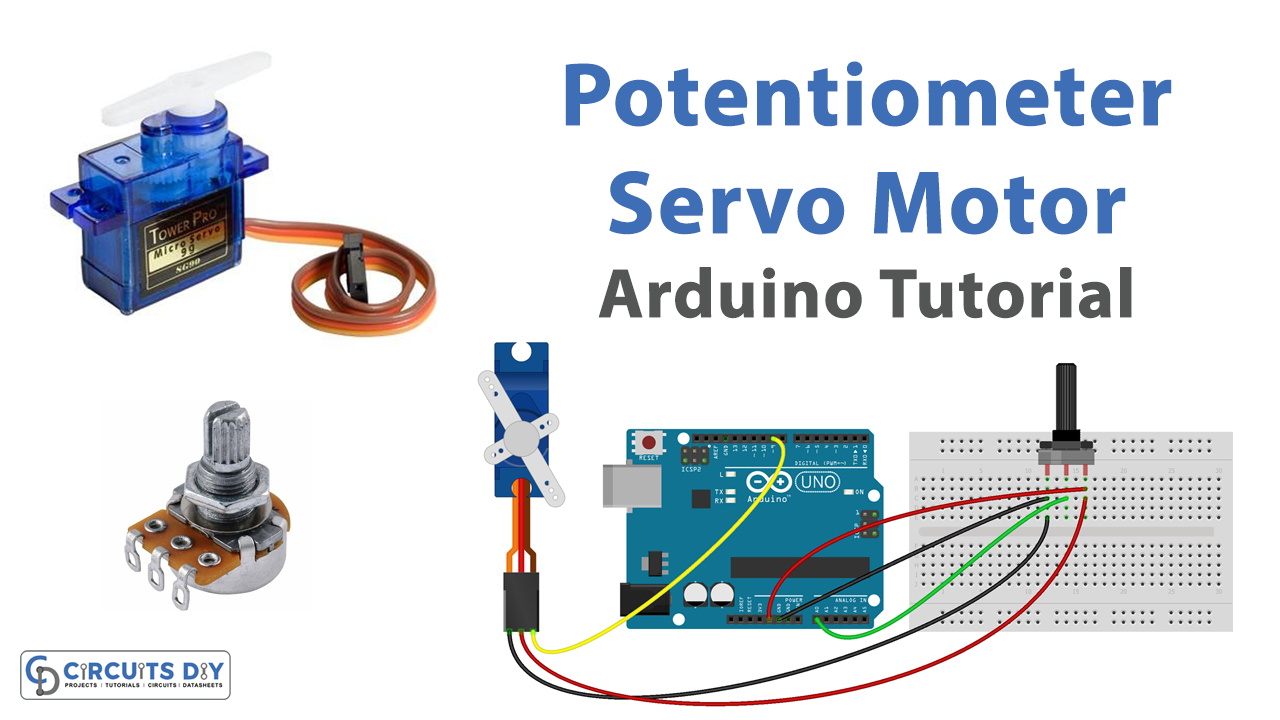 Potentiometer Triggers Servo Motor Arduino Tutorial