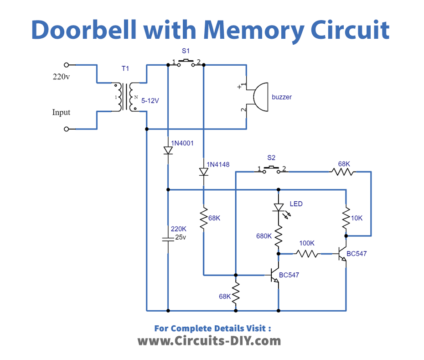 Doorbell With Memory Circuit