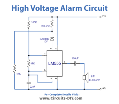 High Voltage Alarm Circuit