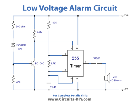 Low Voltage Alarm Circuit