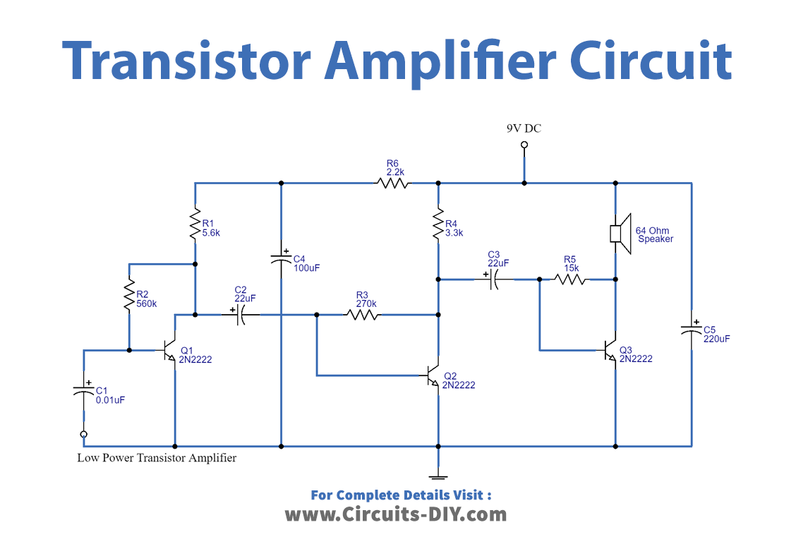 2N2222 Transistor Amplifier Circuit