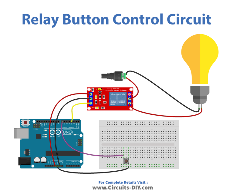 Relay control with Button Arduino Tutorial