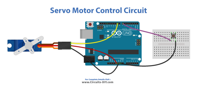 Servo Motor Control With Button Arduino Tutorial