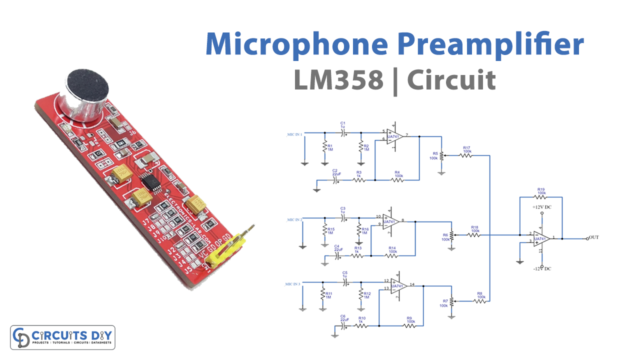 Three-Input Microphone Preamplifier Circuit-LM348