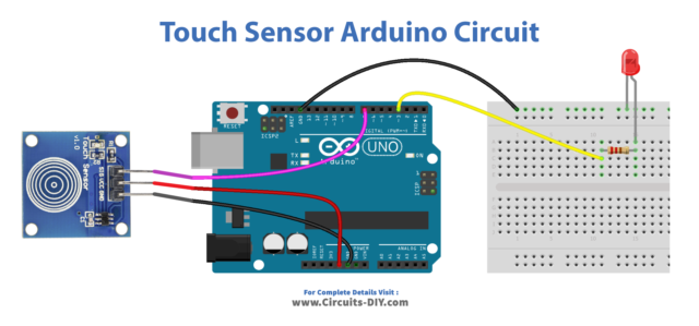 Touch Sensor Toggle Led Arduino Tutorial 