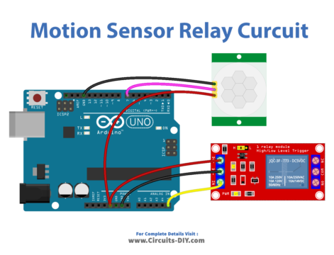 Motion Sensor with Relay - Arduino Tutorial