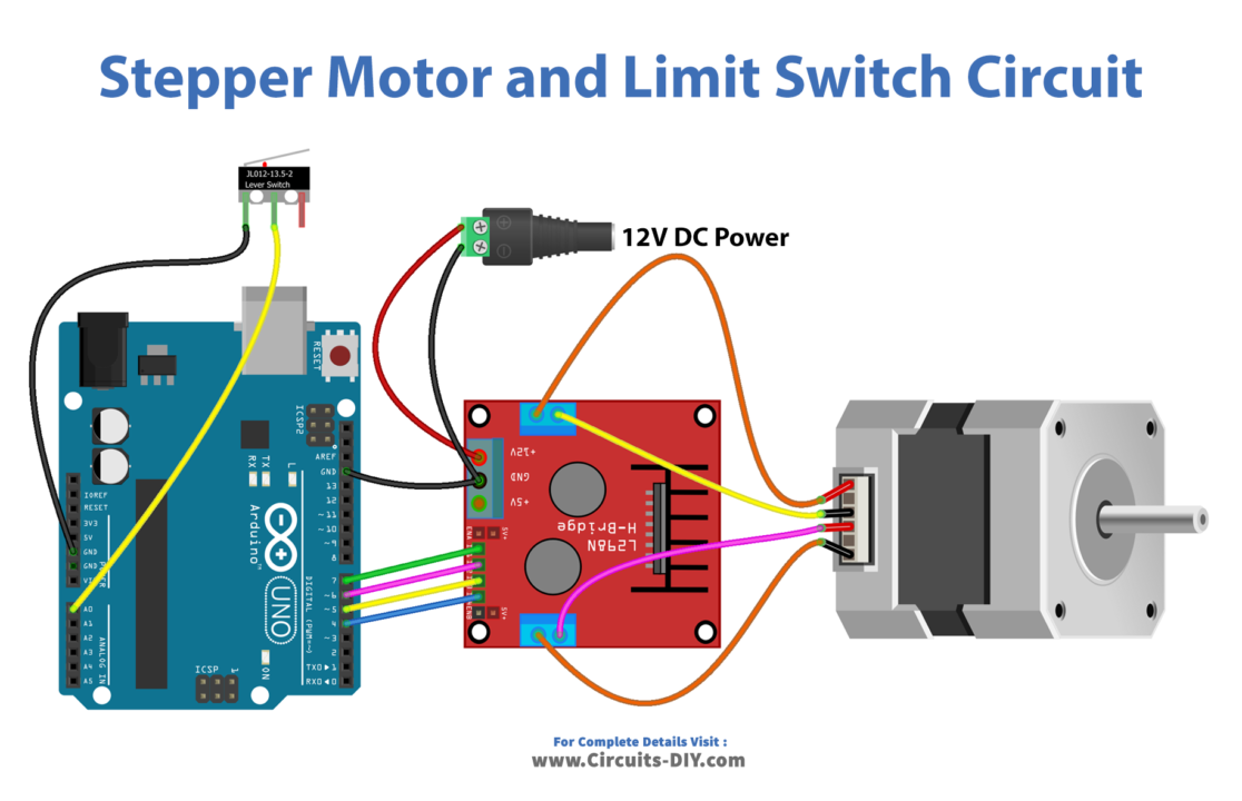 Stepper Motor And Limit Switch Arduino Tutorial