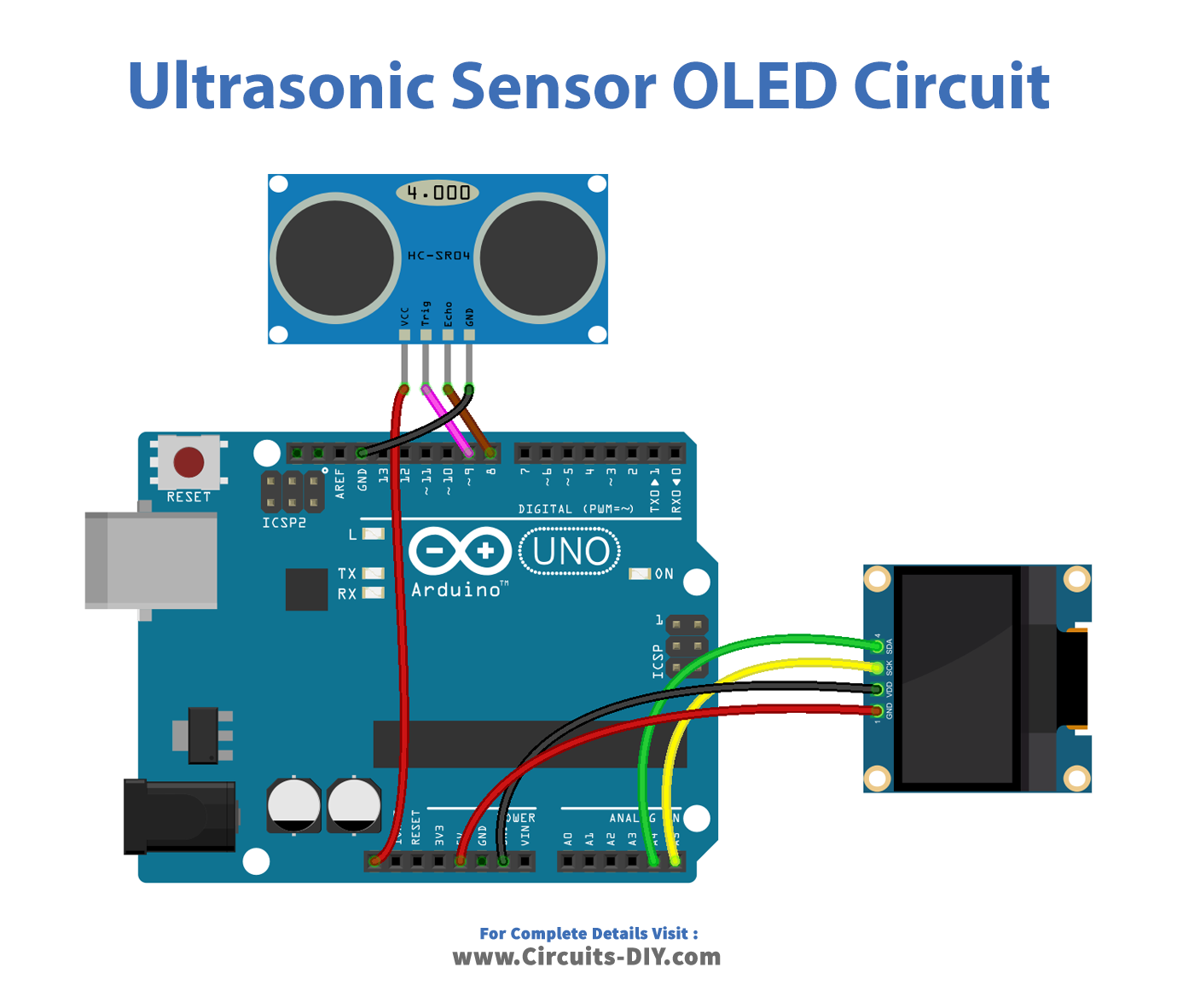 Ultrasonic Sensor With Oled Arduino Tutorial My Xxx Hot Girl 7125