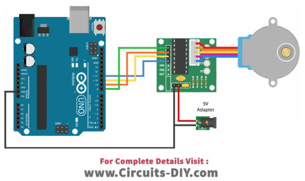 Control 28BYJ-48 Stepper Motor with ULN2003 Driver