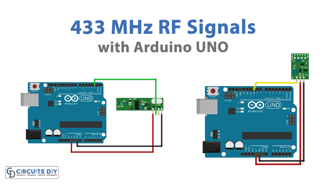 Wireless Thermometer Using 433 MHz RF Link Using Arduino