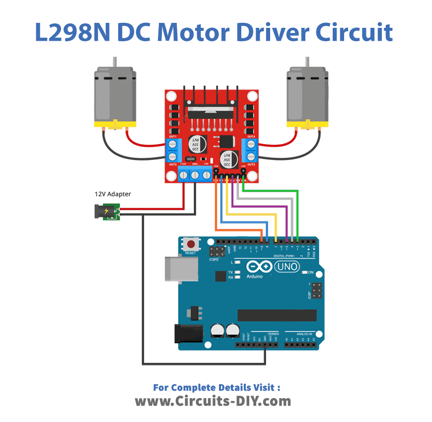 L298N DC Motor Driver Module with Arduino